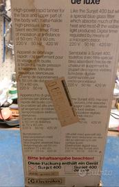 elettrolux lampada abbronzante 