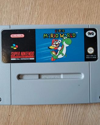 Cartuccia per Super Nintendo Super Mario world