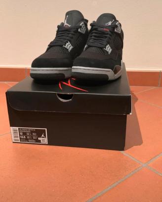 Jordan 4 Black Canvas