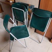 Set di 4 sedie pieghevoli leggere