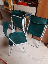 Set di 4 sedie pieghevoli leggere