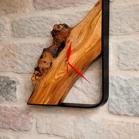 orologio in legno di ulivo 
