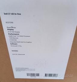 DELL ALL IN ONE 27 POLLICI NUOVO RAM 16 GB SSD 512