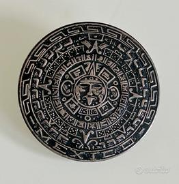 Spilla argento calendario Maya