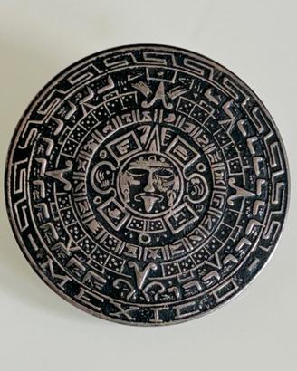 Spilla argento calendario Maya