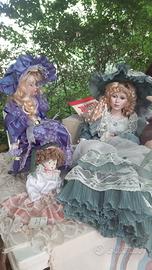 3 BAMBOLE VINTAGE DA COLLEZIONE