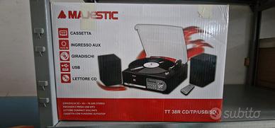 Giradischi Majestic nuovo 33/45/78 giri