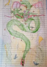 Disegno a matita -Shenron da Dragon Ball Z