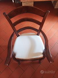 Sedia padronale legno massiccio 