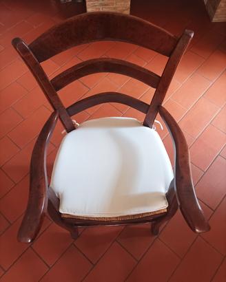 Sedia padronale legno massiccio 