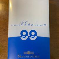 1999 francia set completo 8 monete serie euro fdc