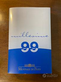 1999 francia set completo 8 monete serie euro fdc