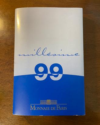 1999 francia set completo 8 monete serie euro fdc