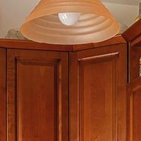 Lampadario da cucina in vetro