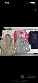 Lotto 5 maglie invernali bambina 8/9 anni