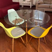 Tavolo rotondo diametro 120 cm + 5 sedie