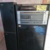 Stereo con giradischi per vinili e per cassette