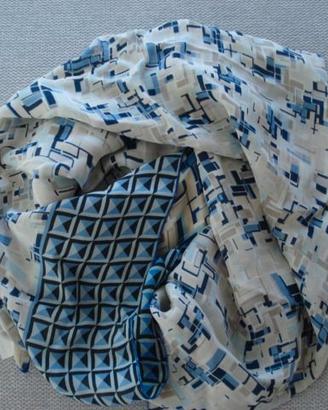 foulard sciarpa 100% seta made in Italy