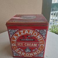 Rara scatola vintage Lazzaroni Saronno, anni '70