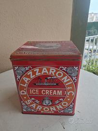 Rara scatola vintage Lazzaroni Saronno, anni '70