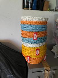 Cestini portapane diversi colori