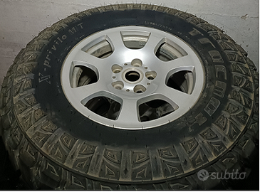 5 gomme Tracmax MT 265/75R16 + cerchi Discovery 2