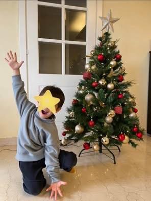 Albero di Natale 120cm + luci led 