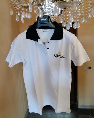 Polo T-shirt Donna TG L e Borraccia Birra Corona