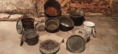 Lotto di articoli in rame vintage 10 PEZZI