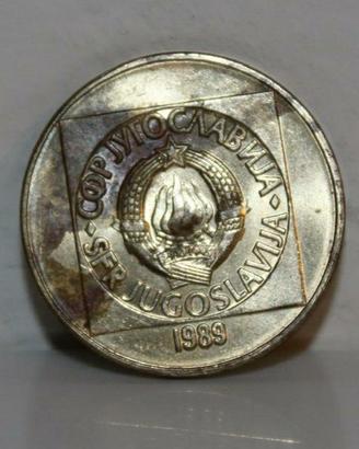 Moneta Jugoslavia 100 Dinara 1989