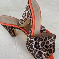 Scarpa con tacco leopardato 36