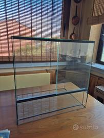 Terrario in Vetro 50x50x34 cm + Kit Lampade Rettil