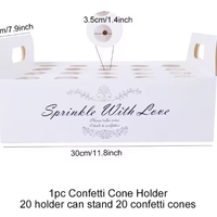 4X Coni portariso portacoriandoli matrimonio riso