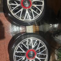 4 CERCHI CON GOMME X FIAT CINQUECENTO ABARTH 205/4