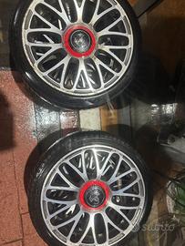 4 CERCHI CON GOMME X FIAT CINQUECENTO ABARTH 205/4