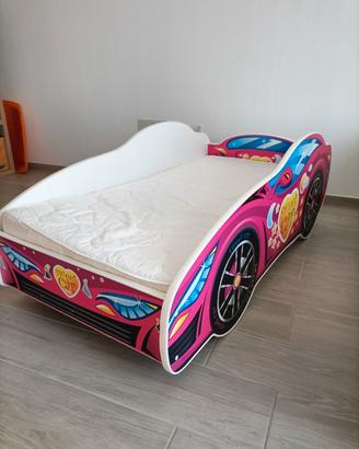 Lettino singolo bambina Cars