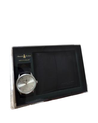 Set Elegante: Orologio e Portafogli in Pelle