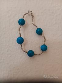 bracciale etnico con pietre turchesi