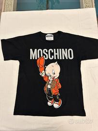 T-shirt nera Moschino Porky Pig Looney Tunes