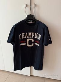 T shirt uomo blu Champion tg S messa una volta
