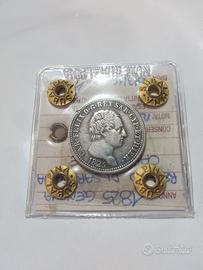 Carlo Felice 1 lira Genova 1825, R2