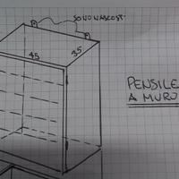 S-167  Pensile a muro cucina scolapiatti