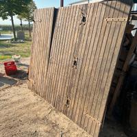 Portone porta garage legno