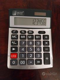Calcolatrice United Office HG01640 a celle solari.
