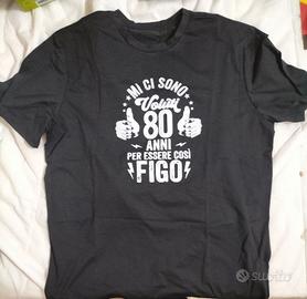 t-shirt 80 anni XXL 