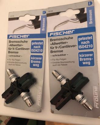 Pattini freno bici Fischer v-brake cantilever