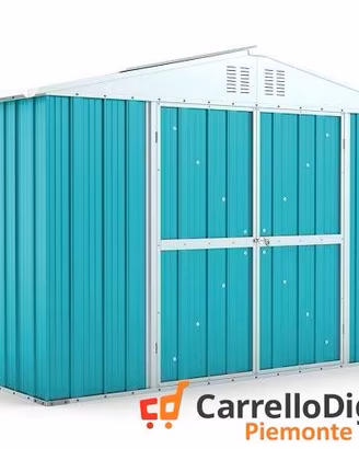 Box giardino lamiera zincata 327x155 azzurro