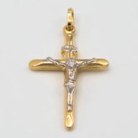 Ciondolo in oro giallo e bianco 18 kt E.1600