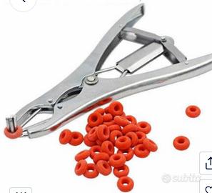 Pinza per castrazione piu elastici