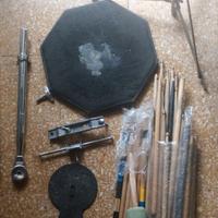 Vintage parti percussioni batteria bacchette pad